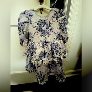 Floral Janie & Jack dress with matching headband.